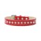 Mirage Pet Products Sprinkles Ice Cream Dog Collar Pearl and Red Crystals Size 14 - Red